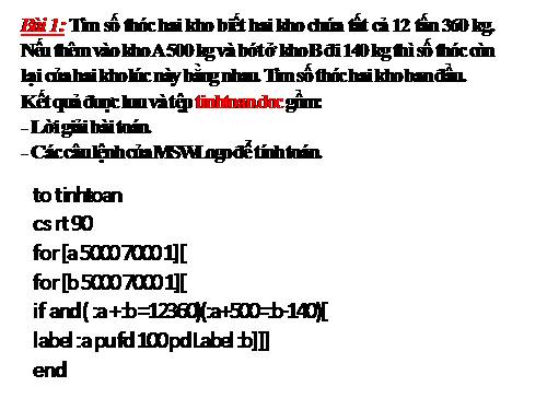 Chương VI. Bài 6. Thực hành tổng hợp