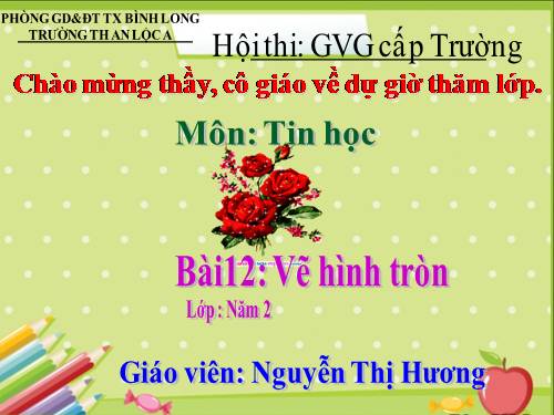 Bài 12: Vẽ hình tròn (Sách mới) 2016