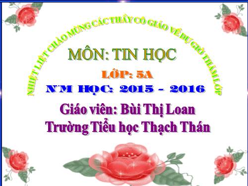 Chương VI. Bài 3. Thủ tục trong Logo (tiếp)