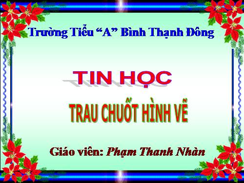 Chương II. Bài 4. Trau chuốt hình vẽ