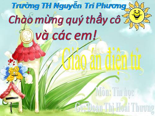 Chương VI. Bài 5. Viết chữ và làm tính trong Logo