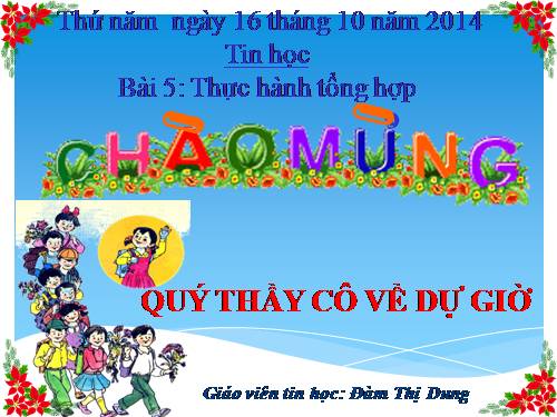 Chương II. Bài 5. Thực hành tổng hợp