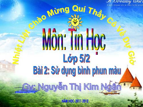 Chương II. Bài 2. Sử dụng bình phun màu