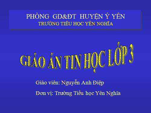 Tin lớp 3 trọn bộ