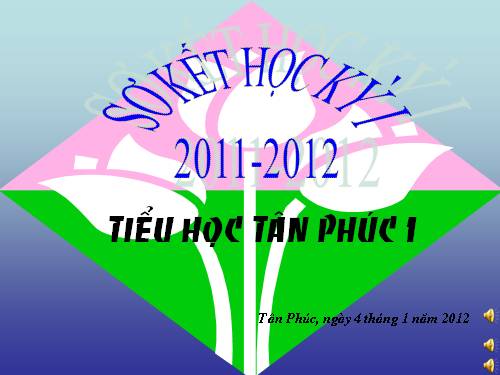 SƠ KẾT HKI/2011-2012