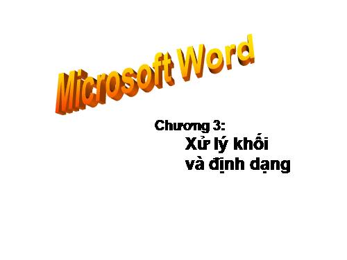 Giới thiệu MS Word 3