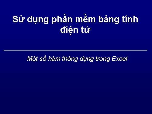 Giới thiệu Excel 4