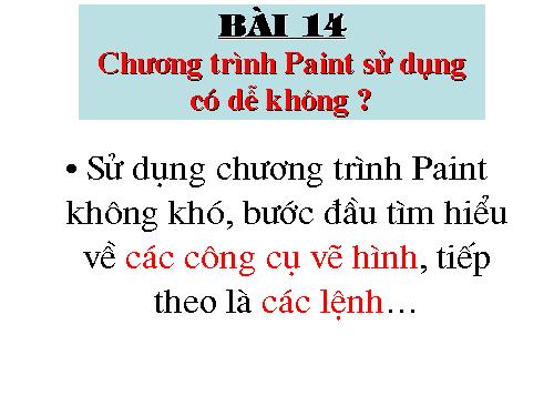 bai 13 Gioi thieu cac thanh cong cu