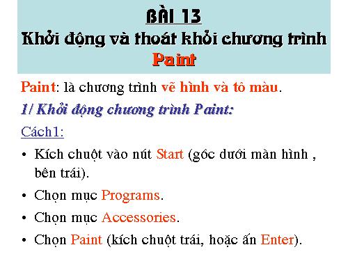 bai 12 khoi dong phan mem Paint