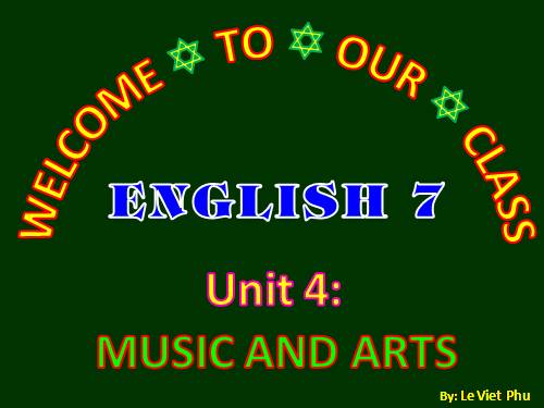 Unit 04. Music and Arts. Lesson 1. Getting started