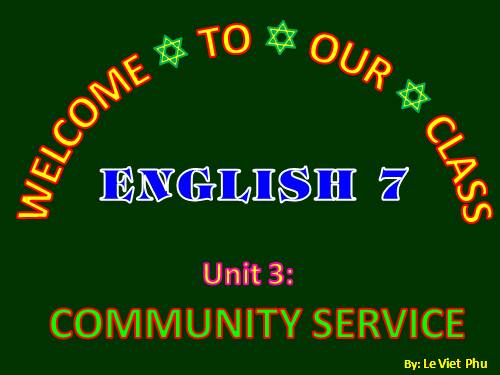 Unit 03. Community Service. Lesson 5. Skills 1