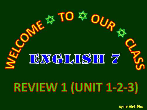 Review 1. (1-2-3). Lesson 1. Language