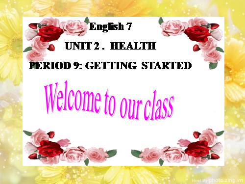 Unit 02. Health. Lesson 1. Getting started