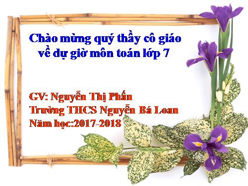 Chương II. §3. Đại lượng tỉ lệ nghịch