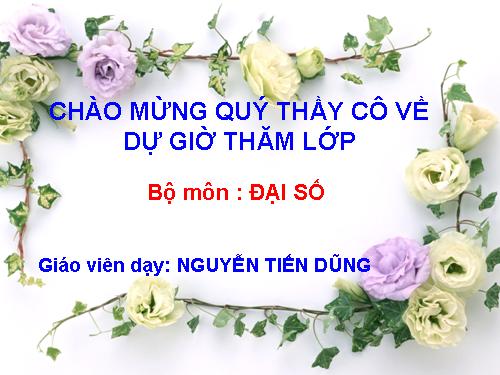 Chương II. §3. Đại lượng tỉ lệ nghịch