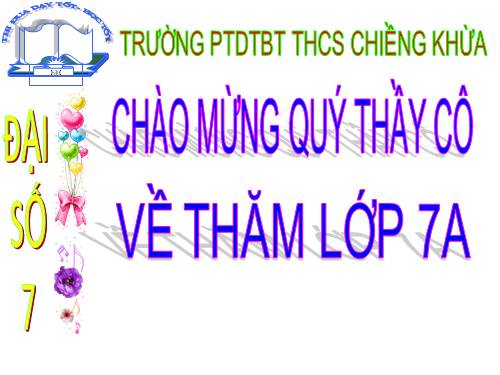 Chương II. §7. Đồ thị của hàm số y = ax (a ≠ 0)