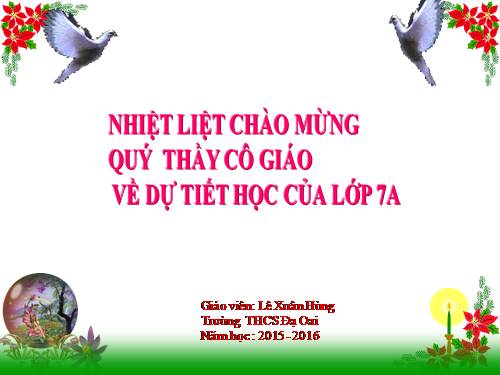 Chương II. §1. Đại lượng tỉ lệ thuận