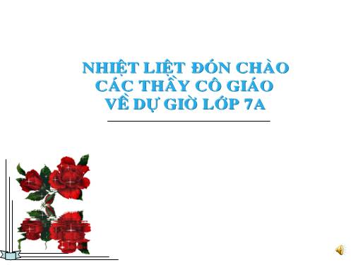 Chương I. §7. Tỉ lệ thức