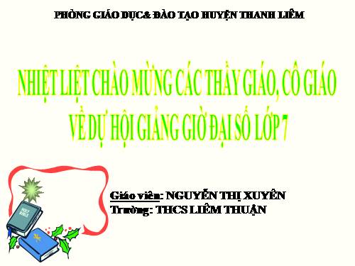 Chương IV. §7. Đa thức một biến