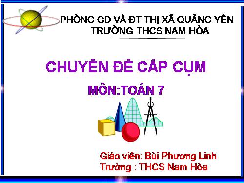 Chương II. §3. Đại lượng tỉ lệ nghịch