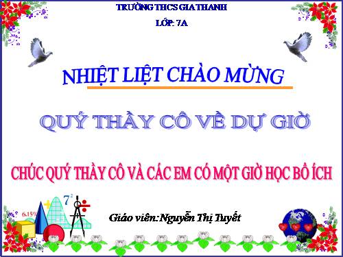 Chương II. §3. Đại lượng tỉ lệ nghịch