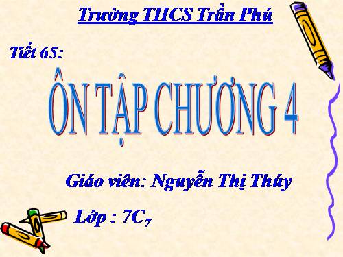 Ôn tập Chương IV. Biểu thức đại số