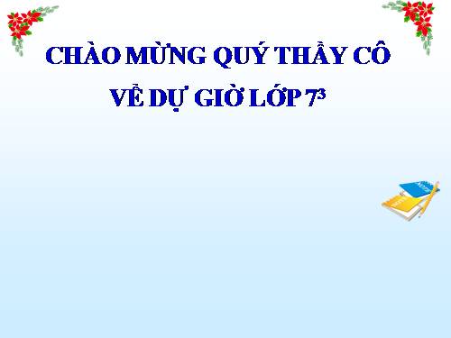 Chương II. §3. Đại lượng tỉ lệ nghịch