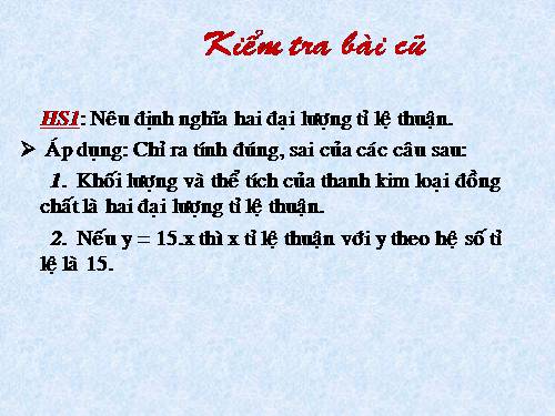 Chương II. §2. Một số bài toán về đại lượng tỉ lệ thuận