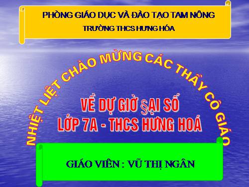 Chương IV. §3. Đơn thức