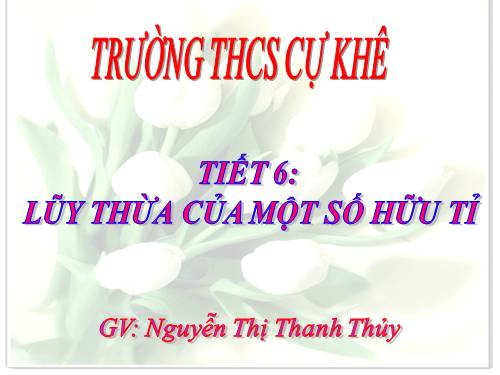 Chương I. §5. Lũy thừa của một số hữu tỉ