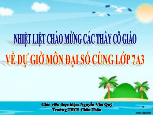 Chương IV. §5. Đa thức