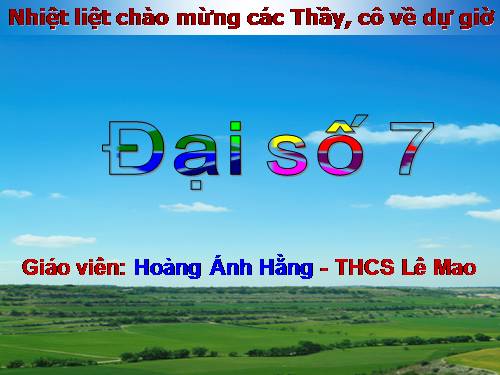 Chương IV. §3. Đơn thức