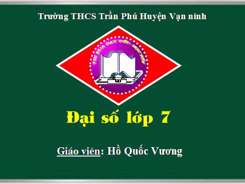 Chương IV. §3. Đơn thức