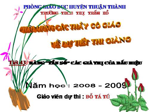 Chương III. §2. Bảng tần số các giá trị của dấu hiệu