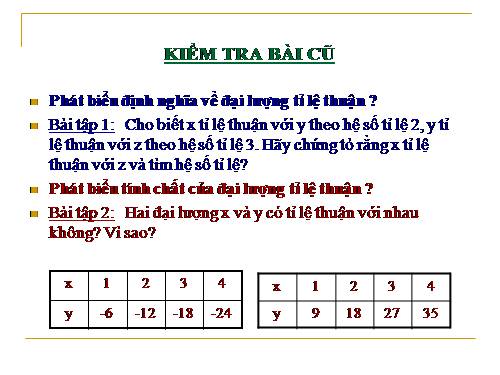 Chương II. §2. Một số bài toán về đại lượng tỉ lệ thuận