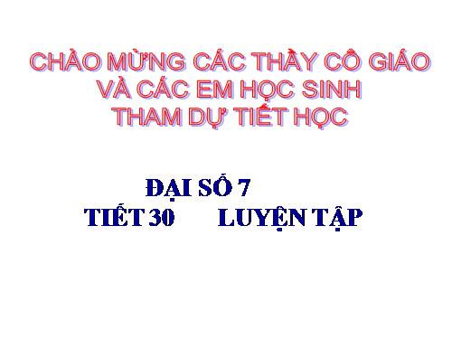 Các bài Luyện tập