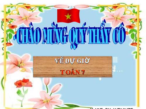 Chương IV. §7. Đa thức một biến