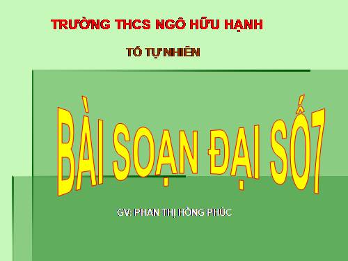 Chương IV. §9. Nghiệm của đa thức một biến