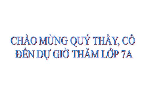 Chương IV. §7. Đa thức một biến