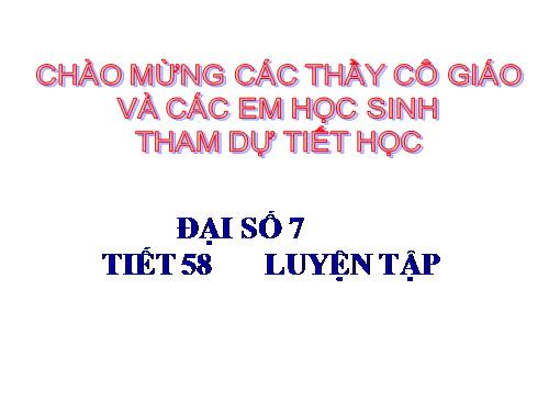 Các bài Luyện tập