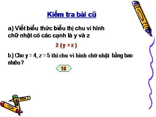 Chương IV. §2. Giá trị của một biểu thức đại số