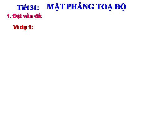 Chương II. §6. Mặt phẳng toạ độ