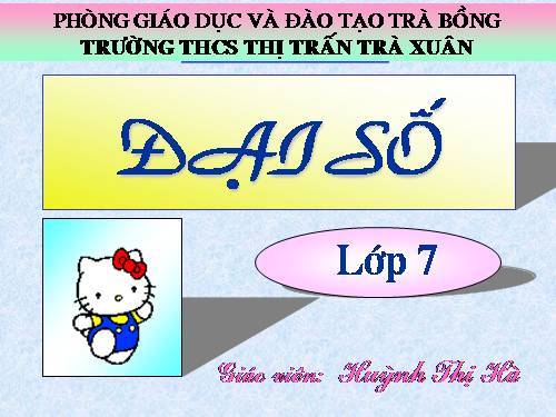 Chương IV. §6. Cộng, trừ đa thức