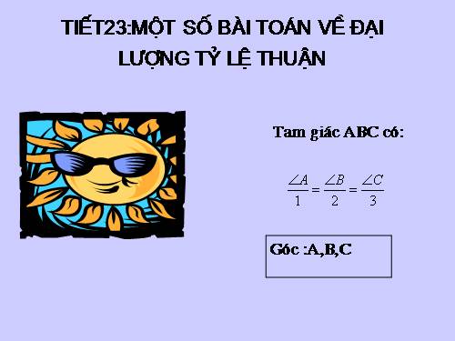 Chương II. §2. Một số bài toán về đại lượng tỉ lệ thuận