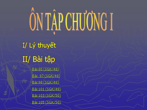 Ôn tập Chương I. Số hữu tỉ. Số thực