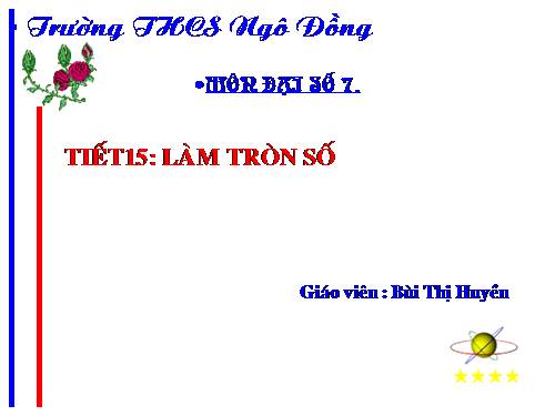 Chương I. §10. Làm tròn số