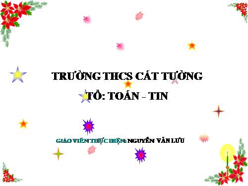 Chương II. §6. Mặt phẳng toạ độ