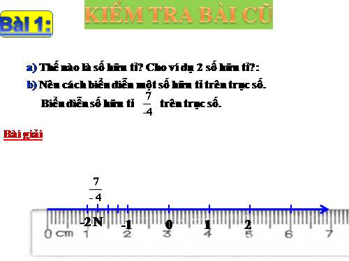 Chương I. §2. Cộng, trừ số hữu tỉ