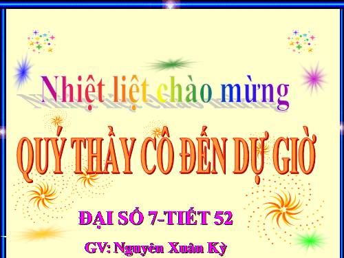 Chương IV. §2. Giá trị của một biểu thức đại số