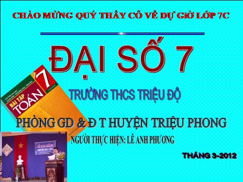 Chương IV. §4. Đơn thức đồng dạng